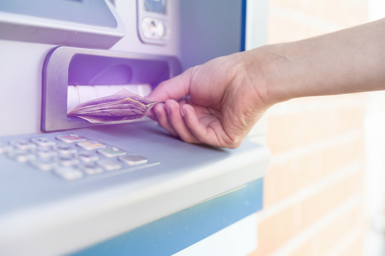 Modern ATM machine for retail stores